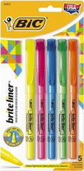 Bic - Assorted Colors Highlighter - Chisel Tip, Water Base Ink - Best Tool & Supply