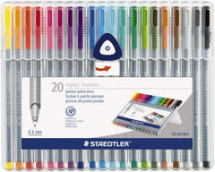 Staedtler - Assorted Colors Marker - Ultra Fine Tip, Water Base Ink - Best Tool & Supply