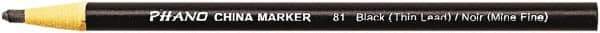 DIXON - Black China Marker - Soft Crayon Tip, Wax - Best Tool & Supply