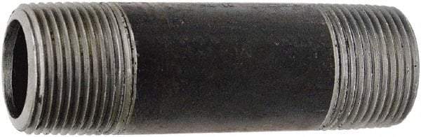 Value Collection - Schedule 160, 1-1/4" Diam x 2-1/2" Long Black Pipe Nipple - Threaded - Best Tool & Supply