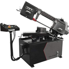 Jet - 8 x 13" Manual Horizontal Bandsaw - 1 Phase, 115/230 Volts, Variable Speed Pulley Drive - Best Tool & Supply