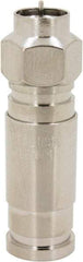 Ideal - Straight, F Type Compression Coaxial Connector - Compatible with RG11 - Best Tool & Supply