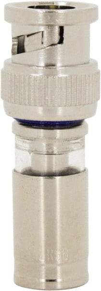 Ideal - Straight, BNC Compression Coaxial Connector - Compatible with RG6, Brass Body - Best Tool & Supply