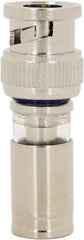 Ideal - Straight, BNC Compression Coaxial Connector - Compatible with RG6, Brass Body - Best Tool & Supply