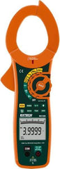 Extech - MA1500, CAT IV, Digital True RMS Auto Ranging Clamp Meter with 2" Clamp On Jaws - 750 VAC, 1000 VDC, 1500 AC/DC Amps, Measures Voltage, Capacitance, Current, Frequency, Resistance - Best Tool & Supply