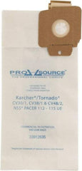 PRO-SOURCE - Meltblown Polypropylene & Paper Vacuum Bag - For Karcher/Tornado Models: CV30/1 & CV38/1 & CV48/2 Upright & NSS Pacer Models 112 - 115UE - Best Tool & Supply