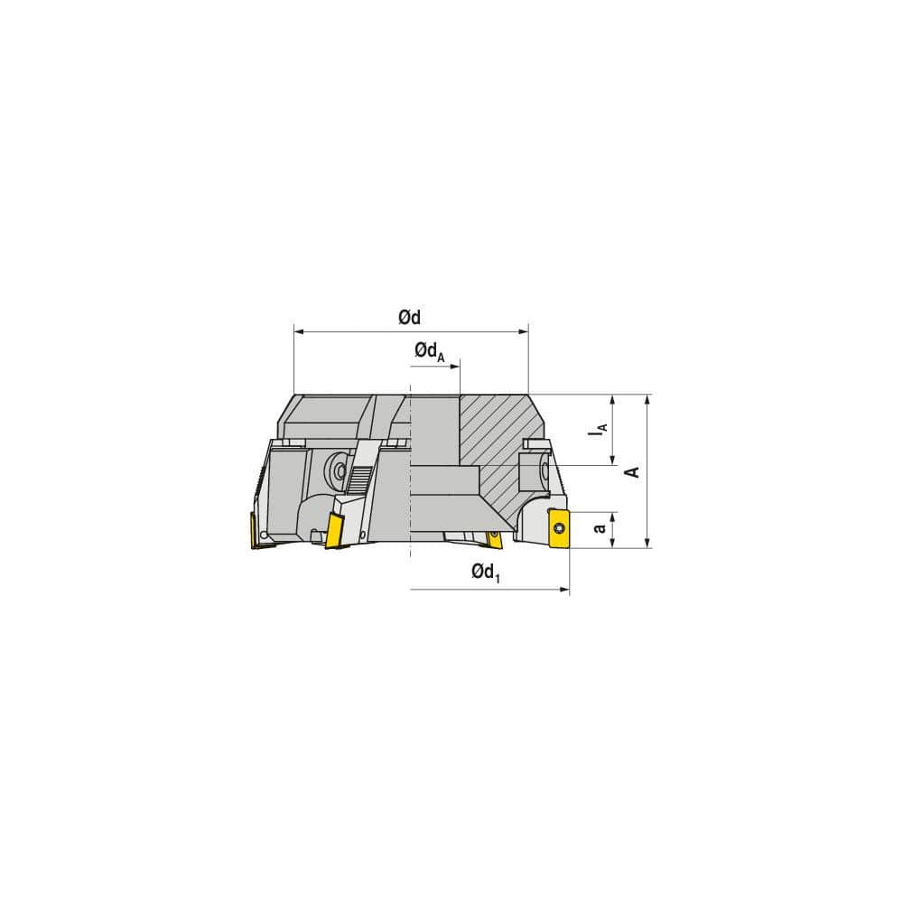 Milling Cartridges & Cassettes; Compatible Insert Style: LD..; Series: A260; Compatible Insert Size Code: 1504; Insert Inscribed Circle (Inch): 0.3748 in; Toolholder Style: 241-15; Type: Cassette; Cutting Direction: Right Hand; Tool Application: Milling;