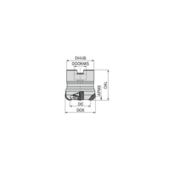 Indexable Copy Face Mills; Maximum Depth Of Cut: 6.00 mm; Compatible Insert Size Code: RN.. 1204; Arbor Hole Diameter (mm): 22.00; Maximum Ramping Angle: 0  ™; Overall Height (mm): 40.00 mm; Series: A262-12; Number of Cutter Inserts: 4; Cutter Style: A262