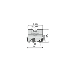 Indexable Copy Face Mills; Maximum Depth Of Cut: 6.00 mm; Compatible Insert Size Code: RP..1204; Arbor Hole Diameter (mm): 22.00; Maximum Ramping Angle: 0  ™; Overall Height (mm): 40.00 mm; Series: A261-12; Number of Cutter Inserts: 6; Cutter Style: A261;