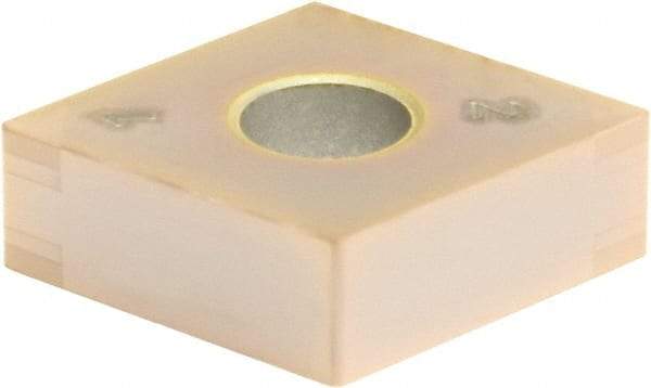 Sumitomo - 4NC-CNGA431 Grade BNC160 PCBN Turning Insert - TiN Finish, 80° Diamond, 1/2" Inscr Circle, 3/16" Thick, 1/64" Corner Radius - Best Tool & Supply