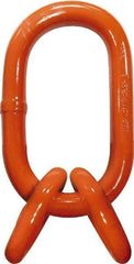 CM - 100 Grade Powder Coated Steel Oblong Link Assembly - 1-1/4" Diameter, 39,000 Lb Load Limit - Best Tool & Supply