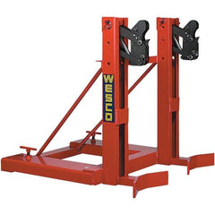 Wesco Industrial Products - 1,000 Lb Load Capacity, 16, 30, 55 & 85 Gal Drum Grab - 33-1/4" Wide x 34" High, Steel Wheels - Best Tool & Supply