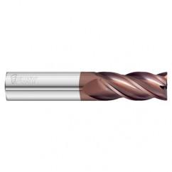 3/8 Dia. x 3 Overall Length 4-Flute .010 C/R Solid Carbide SE End Mill-Round Shank-Center Cut-FC20 - Best Tool & Supply