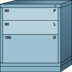 Bench-Standard Cabinet - 3 Drawers - 30 x 28-1/4 x 33-1/4" - Multiple Drawer Access - Best Tool & Supply