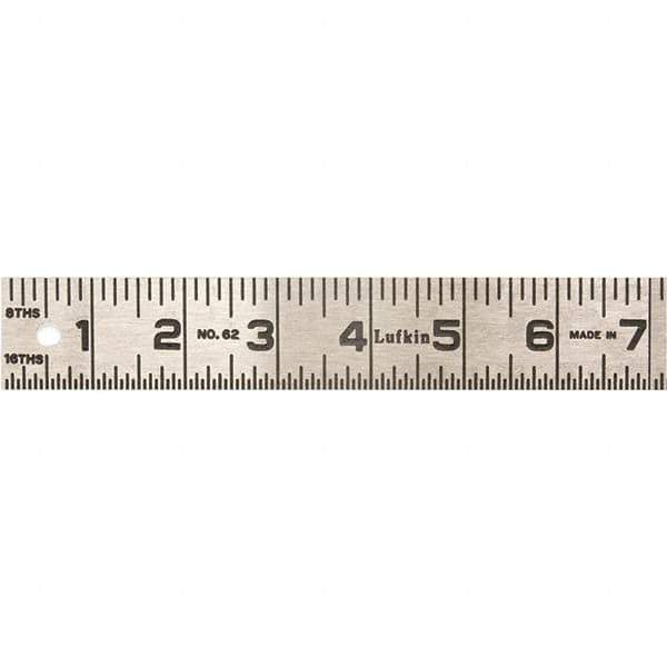 Lufkin - Steel Rules Length (Inch): 36 Graduation Style: Inch - Best Tool & Supply