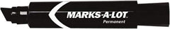 Marks-A-Lot - Black Permanent Marker - Chisel Tip, AP Nontoxic Ink - Best Tool & Supply