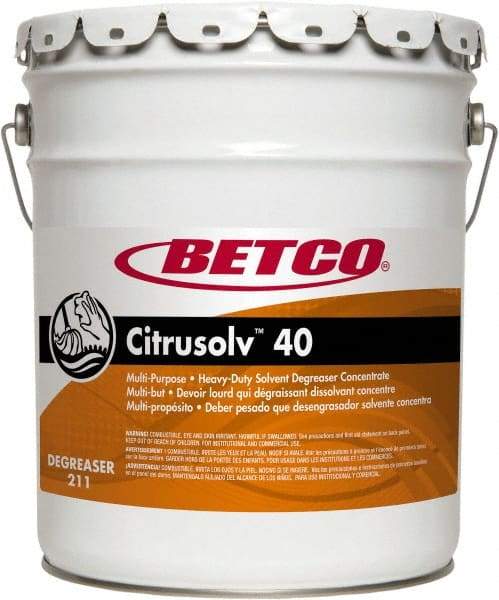 Betco - 5 Gal Bucket Cleaner/Degreaser - Liquid, Citrus - Best Tool & Supply