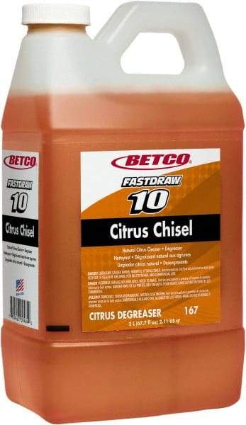 Betco - 2 L Bottle Cleaner/Degreaser - Liquid, Citrus - Best Tool & Supply