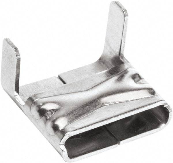 IDEAL TRIDON - Stainless Steel Banding Strap Buckle - 3/4" Wide x 0.02" Thick - Best Tool & Supply