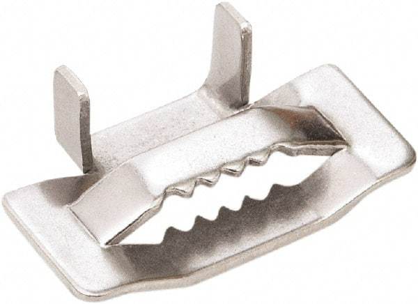 IDEAL TRIDON - Stainless Steel Banding Strap Buckle - 1/4" Wide x 0.03" Thick - Best Tool & Supply