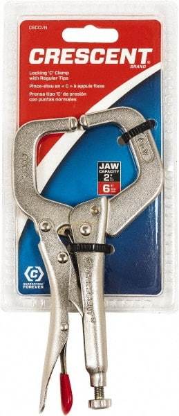 Crescent - 6" OAL C-Clamp Locking Pliers - Best Tool & Supply