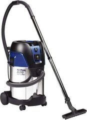 Nilfisk - 8 Gal Plastic Tank, Electric Powered Wet/Dry Vacuum - 1.34 Peak hp, 120 Volt, 8.3 Amps, 11-1/2' Hose Fitting, Washable Wet/Dry, Accessories Included - Best Tool & Supply