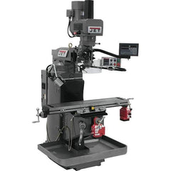 Jet - 9" Table Width x 49" Table Length, Electronic Variable Speed Control, 3 Phase Knee Milling Machine - 3 hp - Best Tool & Supply