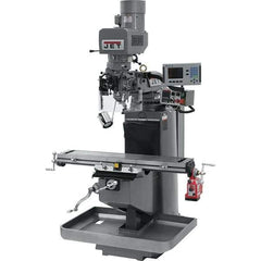 Jet - 9" Table Width x 49" Table Length, Electronic Variable Speed Control, 3 Phase Knee Milling Machine - 3 hp - Best Tool & Supply