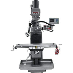 Jet - 9" Table Width x 49" Table Length, Electronic Variable Speed Control, 3 Phase Knee Milling Machine - 3 hp - Best Tool & Supply