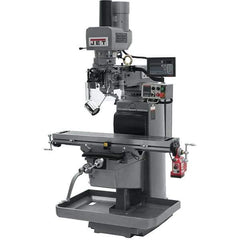 Jet - 10" Table Width x 50" Table Length, Electronic Variable Speed Control, 3 Phase Knee Milling Machine - 3 hp - Best Tool & Supply