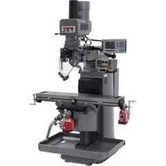 Jet - 10" Table Width x 50" Table Length, Electronic Variable Speed Control, 3 Phase Knee Milling Machine - 3 hp - Best Tool & Supply