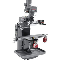 Jet - 9" Table Width x 49" Table Length, Electronic Variable Speed Control, 3 Phase Knee Milling Machine - 3 hp - Best Tool & Supply