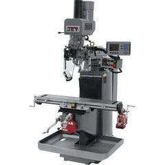 Jet - 9" Table Width x 49" Table Length, Electronic Variable Speed Control, 3 Phase Knee Milling Machine - 3 hp - Best Tool & Supply