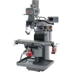 Jet - 10" Table Width x 50" Table Length, Electronic Variable Speed Control, 3 Phase Knee Milling Machine - 3 hp - Best Tool & Supply