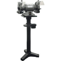 Jet - 10" Wheel Diam x 1" Wheel Width, 1-1/2 hp Bench Grinder - 1 Phase, 1,720 Max RPM, 115 Volts - Best Tool & Supply