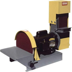 Kalamazoo - 36" Long x 4" Wide Belt, 10" Diam, Combination Sanding Machine - 1/2 hp, Single Phase - Best Tool & Supply