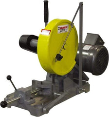 Kalamazoo - 10" Blade Diam, 5/8" Arbor Hole, Straight Chop & Cutoff Saw - 3,450 RPM, 3 hp, 220/440 Volts, 1 or 3 Phase - Best Tool & Supply