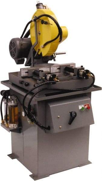 Kalamazoo - 14" Blade Diam, 1" Arbor Hole, Miter Chop & Cutoff Saw - 4,400 RPM, 5 hp, 230/440 Volts, 1 or 3 Phase - Best Tool & Supply