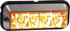 Buyers Products - Quad Flash Rate, Surface Mount Emergency Strobe Light Assembly - Powered by 12 to 24 Volts, Amber - Best Tool & Supply
