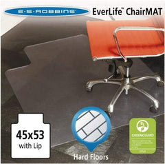 ES Robbins - 53" Long x 45" Wide, Chair Mat - Rectangular, Straight Edge Style - Best Tool & Supply