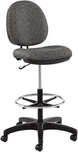 ALERA - 19-1/2 Inch Wide x 26-3/4 Inch Deep x 51-1/8 Inch High, Swivel Base, Swivel Task Chair - 100% Acrylic Seat, Graphite Gray - Best Tool & Supply