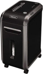 FELLOWES - 5/64 x 9/16" Strip, 12 Sheet Mirco Cut Paper Micro Cut Shredder - 17-5/16" Long x 11-7/16" Wide x 23-3/16" High, Level 5 Security, 9 Gal Wastebasket - Best Tool & Supply