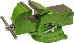 OEM Tools - 4" Jaw Width, 4" Opening Capacity, 1-57/64" Throat Depth, Cast Iron Swivel Bench Vise - Bolt Down Base Attachment - Best Tool & Supply