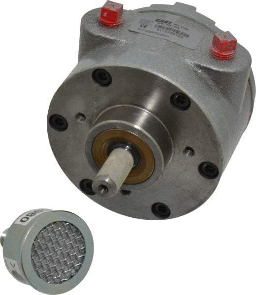 Gast - 1-1/2 hp Reversible Face Air Actuated Motor - 3,000 Max RPM, 1.12" Shaft Length, 5.81" OAL, 1/2" Shaft Diam - Best Tool & Supply