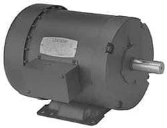 Leeson - 1/4 Max hp, 1,725 Max RPM, Electric AC DC Motor - 208-230/460 V Input, Three Phase, 48 Frame - Best Tool & Supply