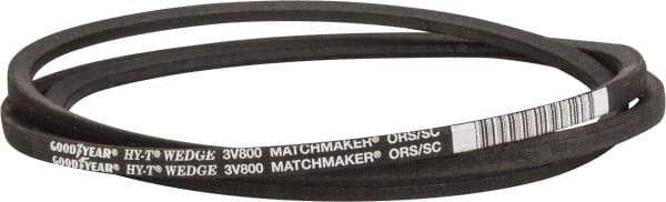 Continental ContiTech - Section 3V, 80" Outside Length, V-Belt - Fiber Reinforced Wingprene Rubber, HY-T Wedge MatchmakerEnvelope, No. 3V800 - Best Tool & Supply