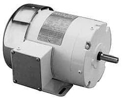 Leeson - 1/4 Max hp, 1,725 Max RPM, Electric AC DC Motor - 208-230/460 V Input, Three Phase, B56C Frame - Best Tool & Supply