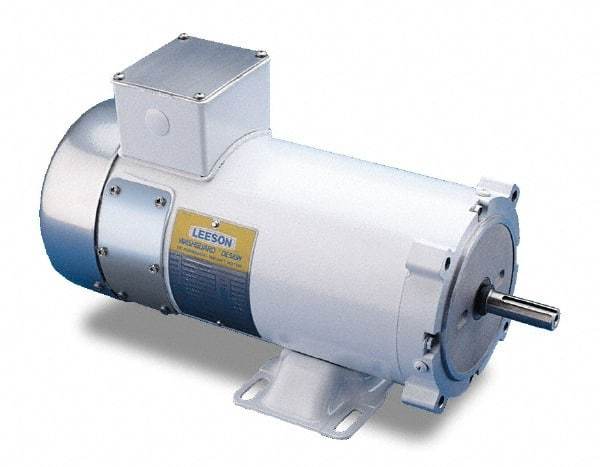 Leeson - 1/3 Max hp, 1,750 Max RPM, Electric AC DC Motor - 115 V Input, VS56C Frame - Best Tool & Supply