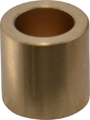 Made in USA - 1/2" Inside x 3/4" Outside Diam, Cast Bronze Sleeve Bearing - 3/4" OAL - Best Tool & Supply