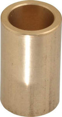 Made in USA - 9/16" Inside x 3/4" Outside Diam, Cast Bronze Sleeve Bearing - 1-1/4" OAL - Best Tool & Supply